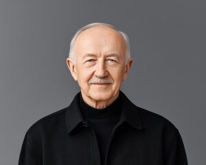 Obraz premium Portrait of a smiling senior man