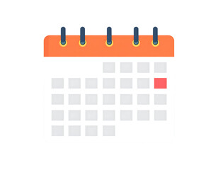 Stylized calendar for scheduling appointment or event