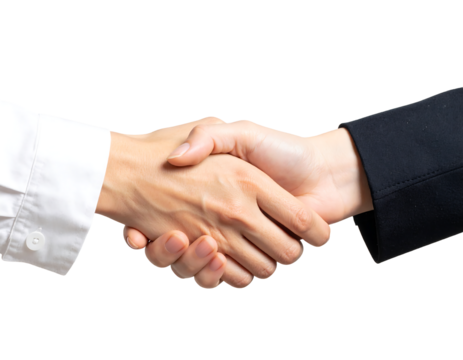 Business handshake signifies partnership and agreement