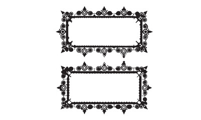 Obraz premium Set of Decorative vintage borders and frames set.