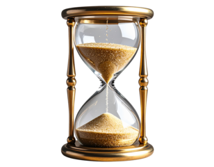 Surreal Melting Hourglass with Floating Sand Particles, fantasy concept art