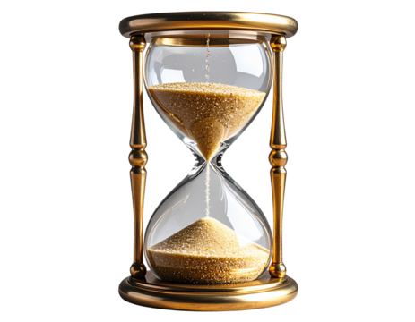 Surreal Melting Hourglass with Floating Sand Particles, fantasy concept art