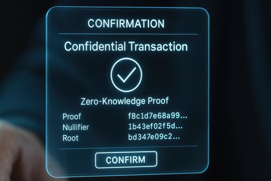 Digital Confirmation Box for Secure Blockchain Transactions and Zero-Knowledge Proof Displays