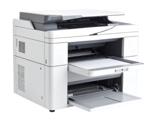 Office printer multifunction device isolated cutout