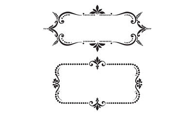 Obraz premium Set of Decorative vintage borders and frames set.