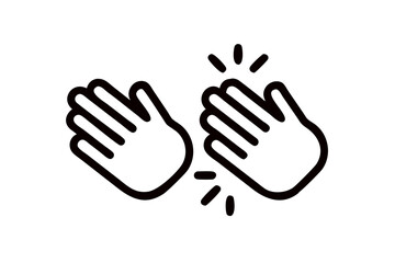 Detailed Clapping Hands Vector Icon for Appreciation and Achievement Themes