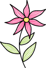 vector illustration of a flower