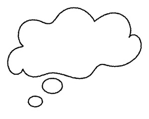 シンプルなモヤモヤ吹き出し