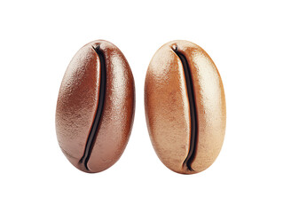 Fototapeta premium 3D coffee beans isolated on transparent background