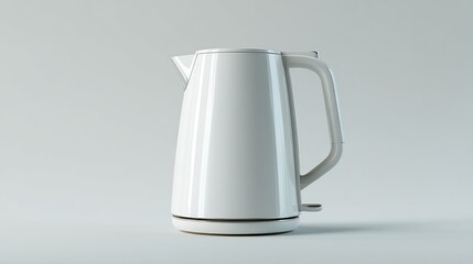 Modern white kettle