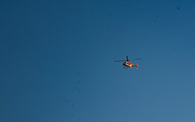 helicopter in flight