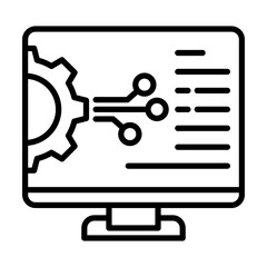 Technology System Digital Infrastructure Single icon