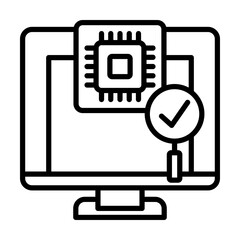 AI Research Artificial Intelligence Single icon