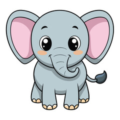 Fototapeta premium Wild Animal Group Enjoying Nature – Colorful Vector Illustration a-beautiful-lush-green-forest-landscape--a--carto