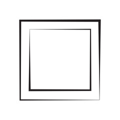 Rectangle icon vector isolated on white background, Rectangle sign , line or linear design elements in outline style. 