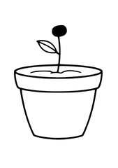 illustration of a plant in a pot