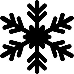 Obraz premium Black and White Snowflake Illustration with Artistic Elements