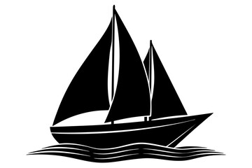 ship on white background