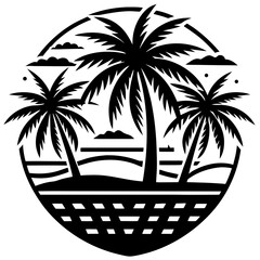 palm tree silhouette