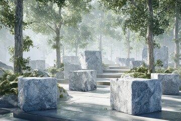 Moonstone garden path banner