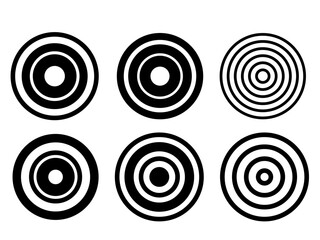 Circle Shape Icon. Outline Round Graphic Decoration. Line Geometric Round Element Symbol Contour Silhouette. Radial Simple Decor Graphic Silhouette Label. 