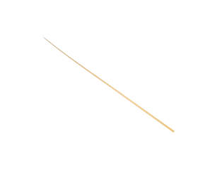 Slender Light Beige Wooden Dowel Rod Diagonally Positioned.