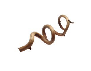 Spiraling Dried Vine Branch Light Brown Twisted Knotted Natural Texture.