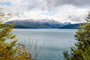 Correntoso is a lake located within Nahuel Huapi National Park, Villa La Angostura, Neuquen, Patagonia, Argentina