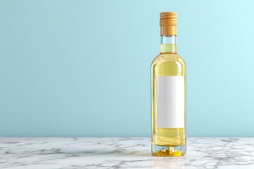 Obraz premium Olive oil bottle banner
