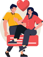 Online Dating and Communication concepts 