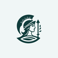 Athena goddess logo