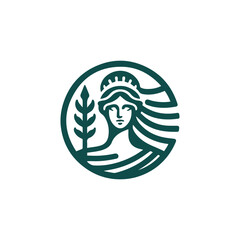 Athena goddess logo