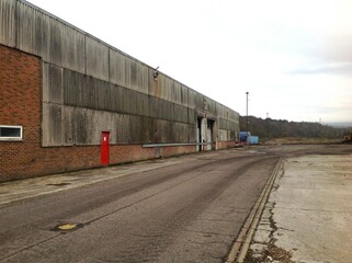 Abandoned UK Factory with Rusted Exterior