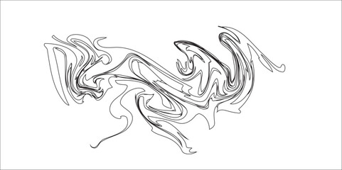 Black and white vector tattoo design of an abstract horse with tribal patterns and decorative swirls