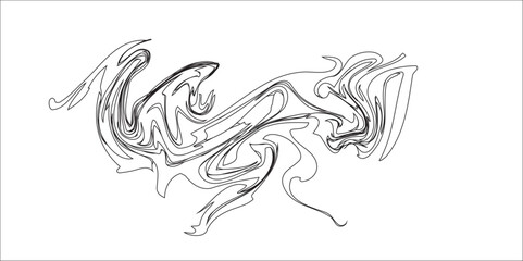 Black and white vector illustration with swirling floral and tribal animal patterns, featuring a silhouette of a woman adorned with butterflies