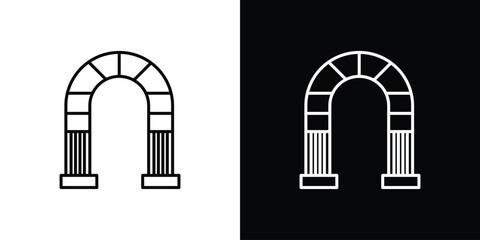 Archway icon. Graphic Design vector icon. Ui Ux Icons