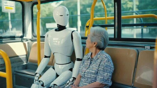 自動運転、高齢者とロボット 共存社会