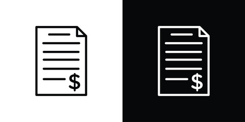 Bank statement icon. Graphic Design vector icon. Ui Ux Icons