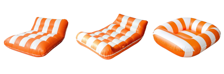 Fun floating lounge chairs beach resort product showcase sunny vibe