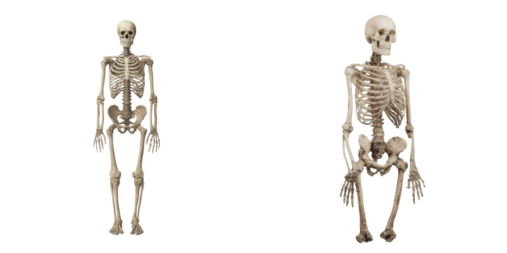 Educational anatomy models classroom visual learning indoor side view
