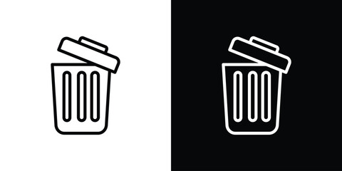 Bin icon. Graphic Design vector icon. Ui Ux Icons
