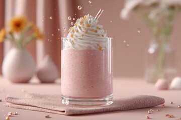 Strawberry frappe banner