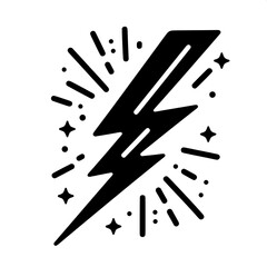Black and White SVG of a Simple Tattoo Flash Design