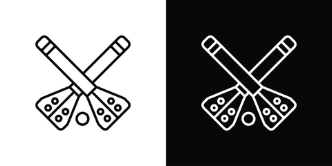 Broom-ball icon. Graphic Design vector icon. Ui Ux Icons