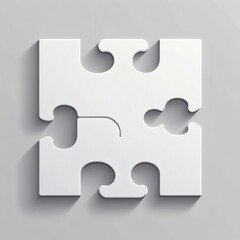 Unique puzzle piece fitting into a larger arrangement, signifying connection and creativity in design
