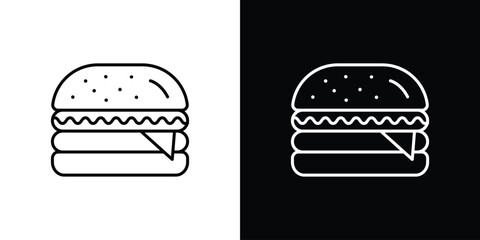 Burger icon. Graphic Design vector icon. Ui Ux Icons