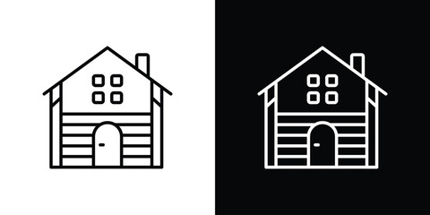 Cabin icon. Graphic Design vector icon. Ui Ux Icons