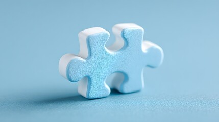 Obraz premium Innovative Blue Puzzle Piece Foam for Creative Projects