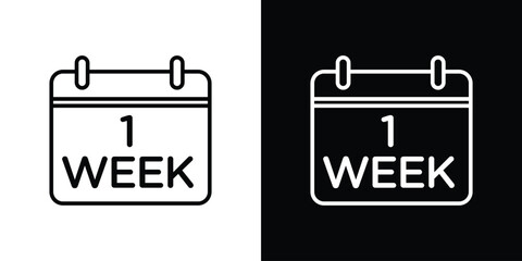 Calendar week icon. Graphic Design vector icon. Ui Ux Icons