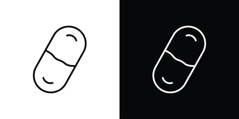 Capsules icon. Graphic Design vector icon. Ui Ux Icons
